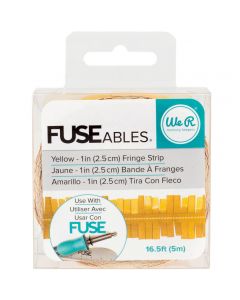 We R Memory Keepers We R FUSEables Decorative Tape 1"x16.5'-Fringe/Yellow