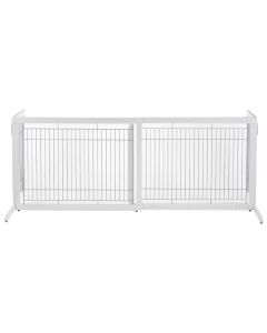 Richell Freestanding Pet Gate HL White 39.4" - 70.9" x 23.6" x 27.6"