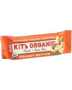 Clif Bar Clif Kit's Organic Fruit and Nut Bar - Peanut Butter - Case of 12 - 1.76 oz Bars