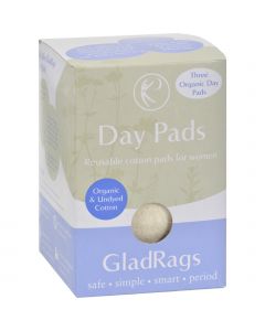 Gladrags Organic Undyed Day Pads - 3 Pack
