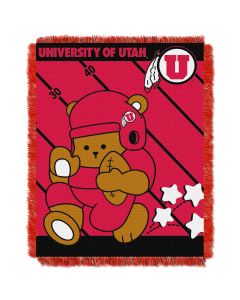 The Northwest Company Utah  College Baby 36x46 Triple Woven Jacquard Throw - Fullback Series