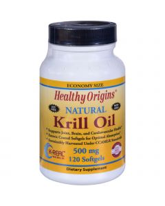 Healthy Origins Krill Oil - 500 mg - 120 Softgels