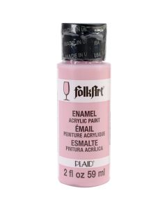 Plaid:Craft FolkArt Enamel Paint 2oz-Baby Pink