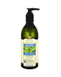 Avalon Organics Glycerin Liquid Hand Soap Peppermint - 12 fl oz