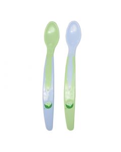 Green Sprouts Feeding Spoons Stage 2/3 - Blue - 2 Pack