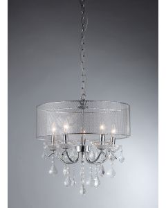Warehouse of Tiffany Crystal 5-light Pendant Lamp