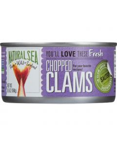 Natural Sea Clams - Chopped - Salted - 6.5 oz - case of 12