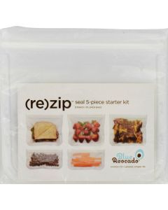 Blue Avocado Bag - Re-Zip - Seal Starter Kit - Clear - 5 Pieces