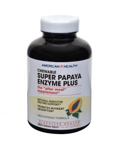 American Health Super Papaya Enzyme Plus Chewable - 360 Chewable Tablets