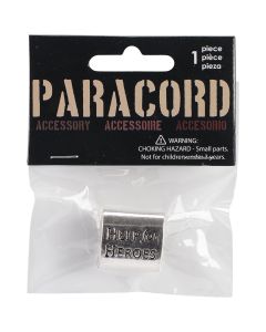Midwest Design Paracord Charm -Silver Oval Help For Heroes Slider 1/Pkg