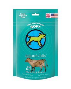 MultiPet Nature's Bits Dog Treats 6oz-Beef Soft