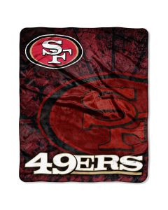The Northwest Company 49ERS "Roll Out" 50"x60" Raschel Throw (NFL) - 49ERS "Roll Out" 50"x60" Raschel Throw (NFL)