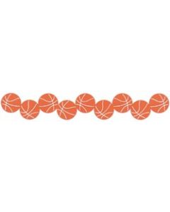 Scrapbook 101 Cardstock Laser Die-Cut Border 2.5"X12"-Basketballs