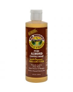 Dr. Woods Shea Vision Pure Castile Soap Almond with Organic Shea Butter - 8 fl oz