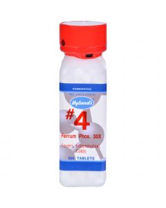 Hyland's Hylands Homeopathic Number 4 Ferrum Phosphoricum 30X - 500 Tablets