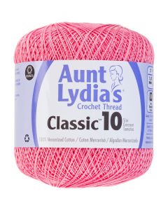 Coats Crochet Aunt Lydia's Classic Crochet Thread Size 10-French Rose
