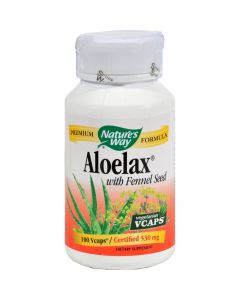 Nature's Way Aloelax with Fennel Seed - 100 Vegetarian Capsules