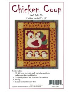 Rachel's Of Greenfield Chicken Coop Wall Quilt Kit-13"X15"