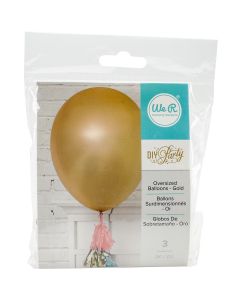 We R Memory Keepers We R DIY Party Oversized 36" Balloons 3/Pkg-Gold