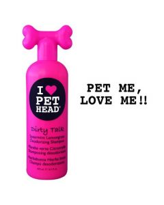 Pet Head Dirty Talk Deodorizing Shampoo Spearmint Lemongrass 16oz 9" x 3" x 2.5"