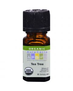 Aura Cacia Organic Essential Oil - Tea Tree - .25 oz