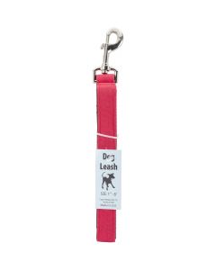 Cape Hobbycraft Dog Leash 6' Red W/Nickel Plated Swivel Hook-1" Width