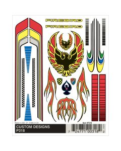Woodland Scenics Pine Car Derby Dry Transfer Decal 4"X5" Sheet-Customs Designs