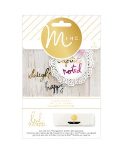 American Crafts Minc Die-Cut Words 5/Pkg-