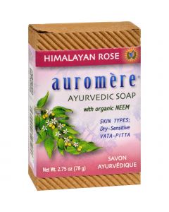 Auromere Ayurvedic Bar Soap Himalayan Rose - 2.75 oz