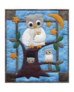 Rachel's Of Greenfield Owl Family Wall Quilt Kit-13"X15"
