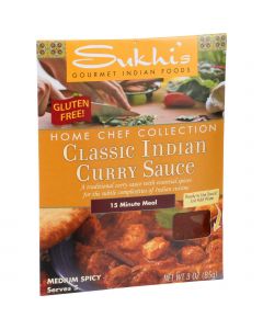 Sukhi's Gourmet Indian Food Classic Curry Sauce - 3 oz - Case of 6