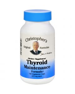 Dr. Christopher's Formulas Dr. Christopher's Thyroid Maintenance - 485 mg - 100 Vegetarian Capsules