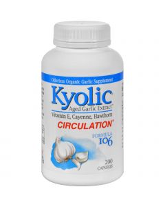 Kyolic Aged Garlic Extract Healthy Heart Formula 106 - 200 Capsules
