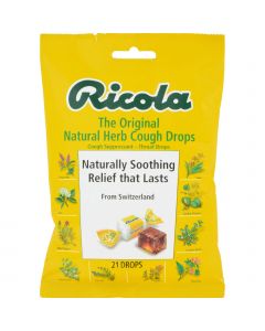 Ricola Herb Throat Drops Original - 21 Drops - Case of 12
