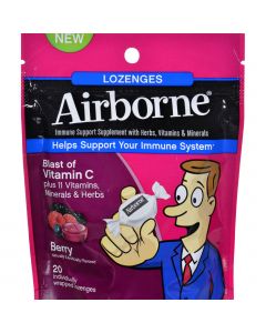 Airborne Lozenges with Vitamin C - Berry - 20 Count