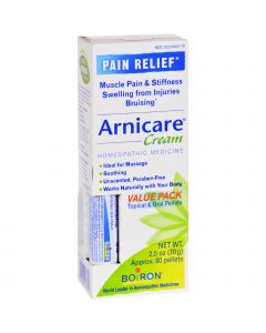 Boiron Arnicare Cream Value Pack with 30 C Blue Tube - 2.5 oz