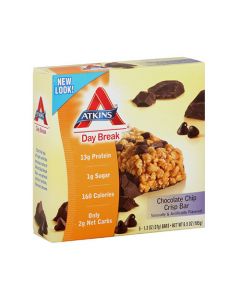 Atkins Day Break Bar - Chocolate Chip Crisp - 5 Bars
