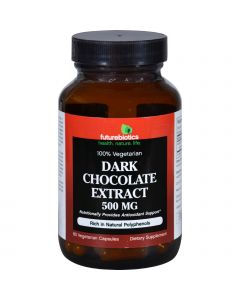 Futurebiotics Dark Chocolate Extract - 500 mg - 60 Vegetarian Capsules