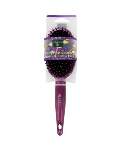 Earth Therapeutics Hair Brush - Cushion - Metallic - Purple - 1 Count