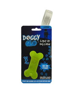 Blazing Ledz Large LED Adjustable Dog Collar-Green