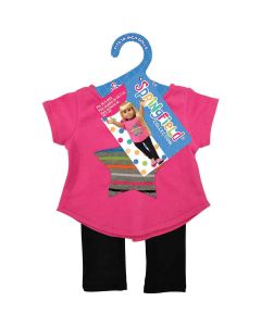 Fibre Craft Springfield Collection Star Top & Leggings-Pink & Black