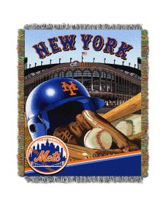The Northwest Company Mets  "Home Field Advantage" 48x60 Tapestry Throw