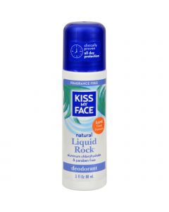 Kiss My Face Deodorant Liquid Rock Roll-On Fragrance Free - 3 fl oz