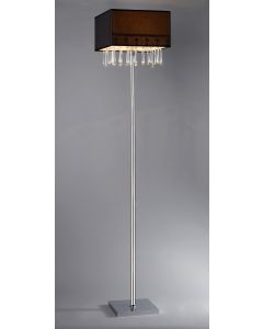 Warehouse of Tiffany Hyperion Chrome Floor Lamp