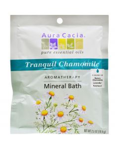 Aura Cacia Aromatherapy Mineral Bath Tranquility - 2.5 oz - Case of 6