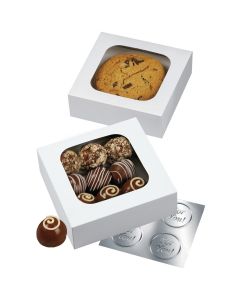 Wilton Treat Boxes-White 4.5"X4.5"X1.5" 3/Pkg