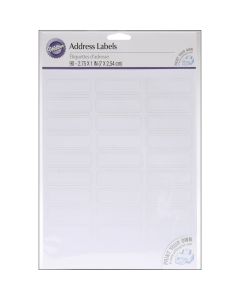 Wilton Address Labels 90/Pkg-White