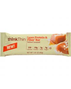 Think Products thinkThin Bar - Lean Protein Fiber - Caramel - 1.41 oz - 1 Case