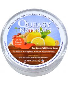 Three Lollies Queasy Naturals - Chews - Variety - Tub - 21 Count