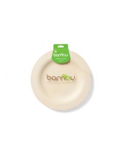 Bambu Veneerware Plates - Round 9 inch - 8 Count